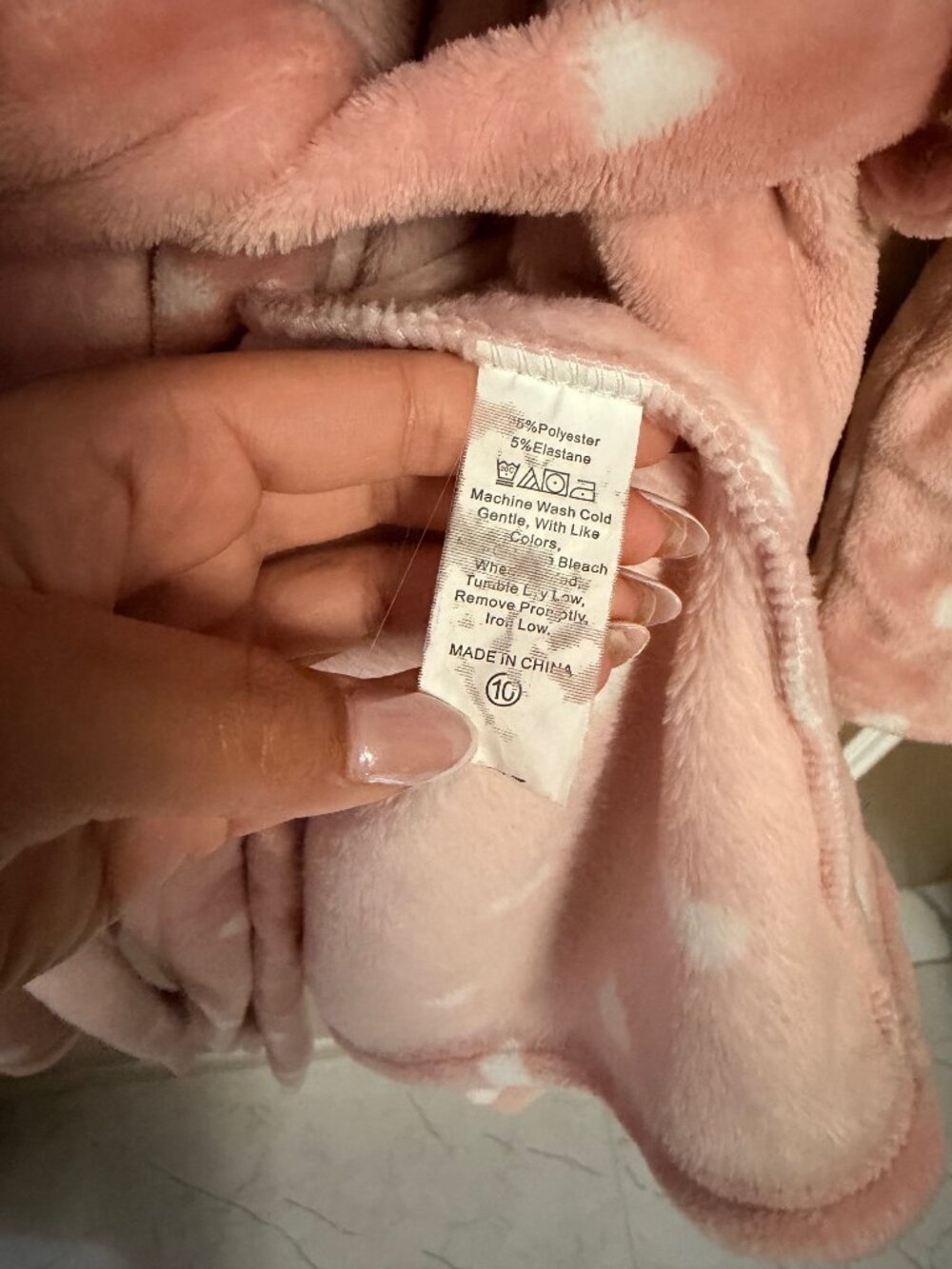 Pink Heart Robe M - Picture 3 of 4
